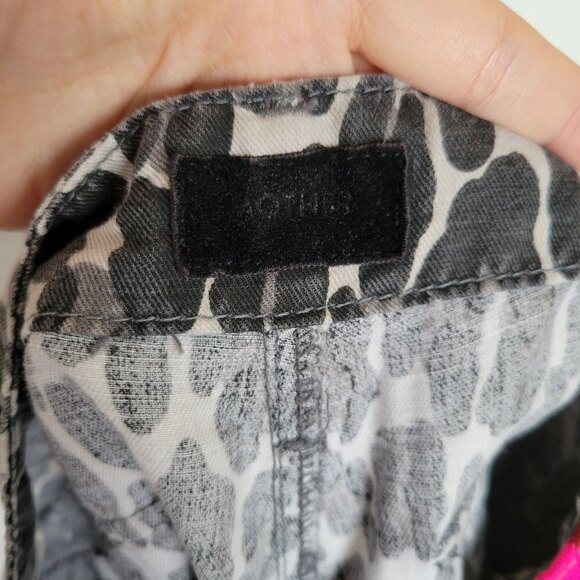 Mother The No Zip Misfit Jungle Eyes Animal Print Linen Striped Jogger Pants 24 - Picture 14 of 17